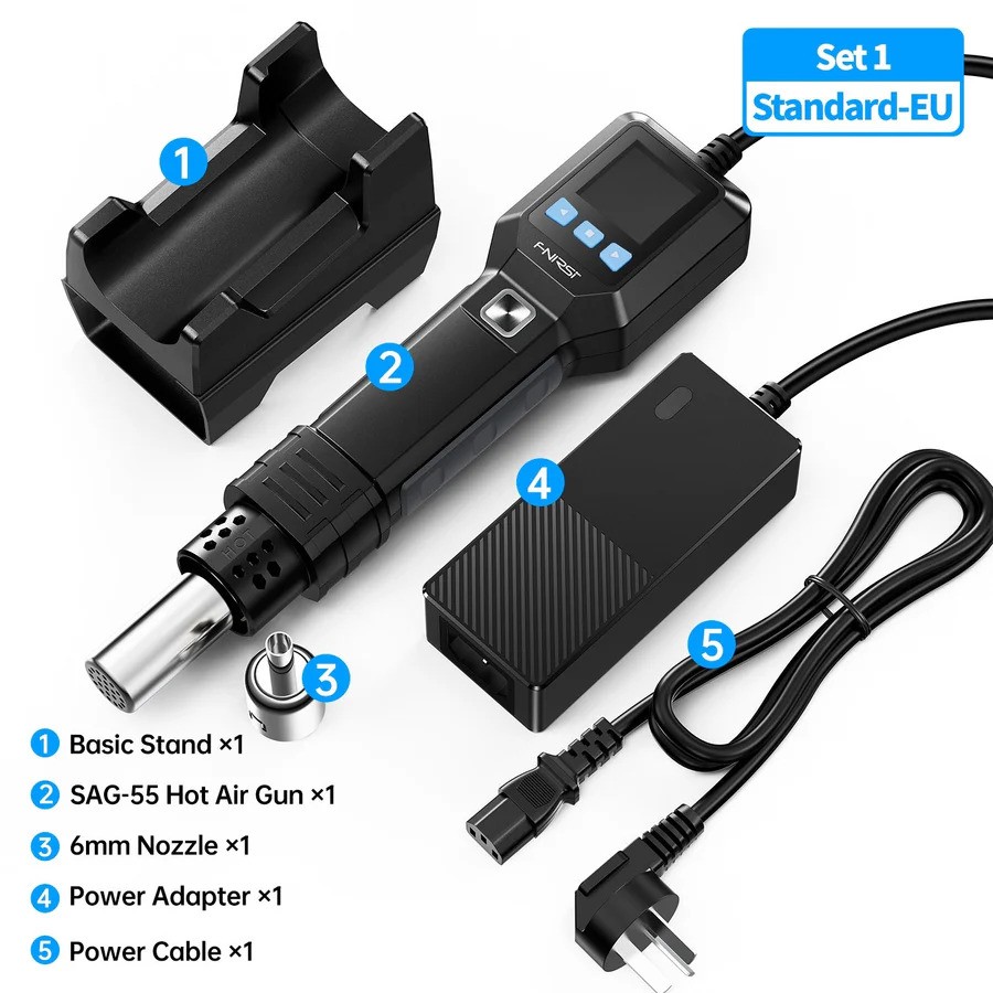 FNIRSI SAG 55 Intelligent 550W Hot Air Gun in Bangladesh
