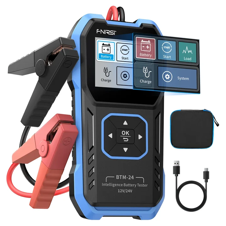 FNIRSI BTM 24 CCA Multi Function 12V/24V Car Battery Tester 2000A