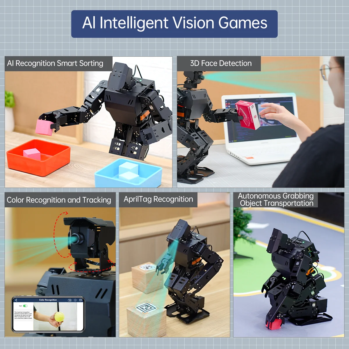 AiNex ROS Education AI Vision Humanoid Robot Powered by Raspberry Pi  in Bangladesh