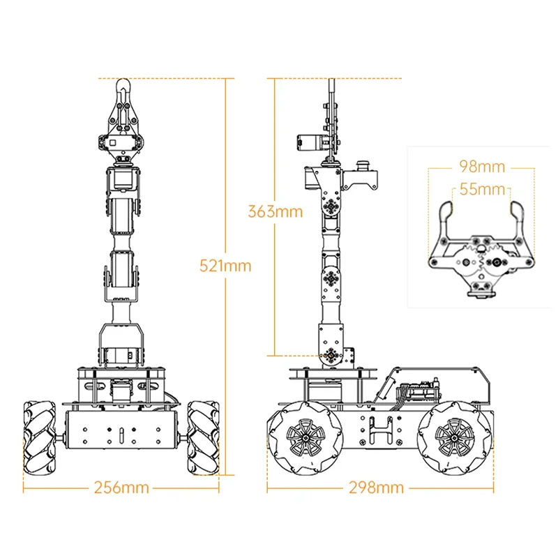 Hiwonder ArmPi Pro Raspberry Pi 5 ROS Robotic Arm Developer Kit in Bangladesh