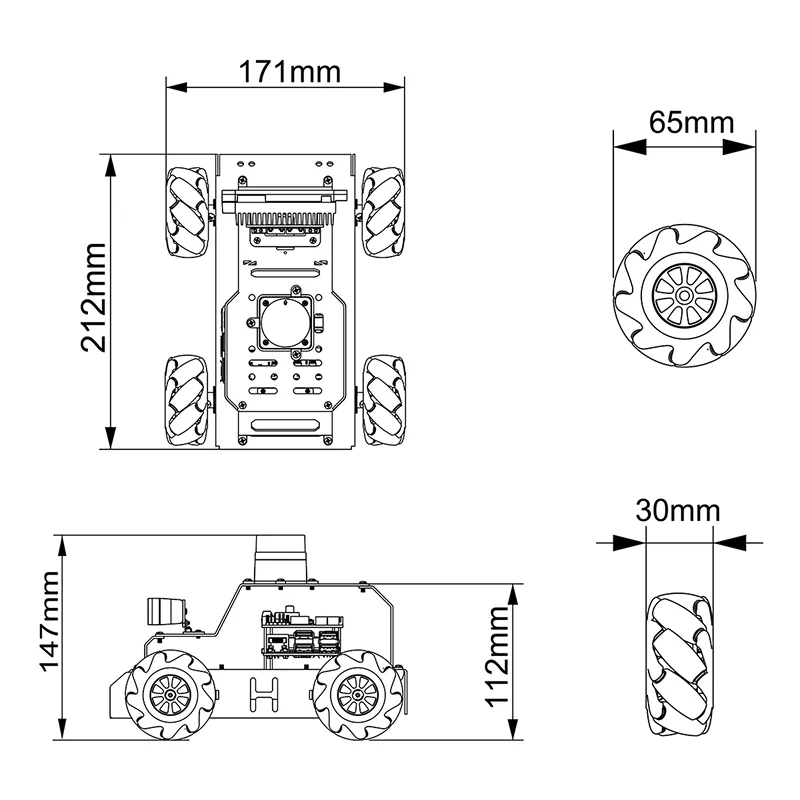 Hiwonder Raspberry Pi 5 Robot Car MentorPi M1 Mecanum in Bangladesh