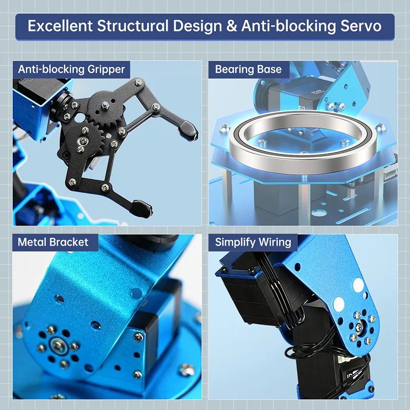 xArm 1S: Hiwonder Intelligent Bus Servo Robotic Arm for Programming in Bangladesh