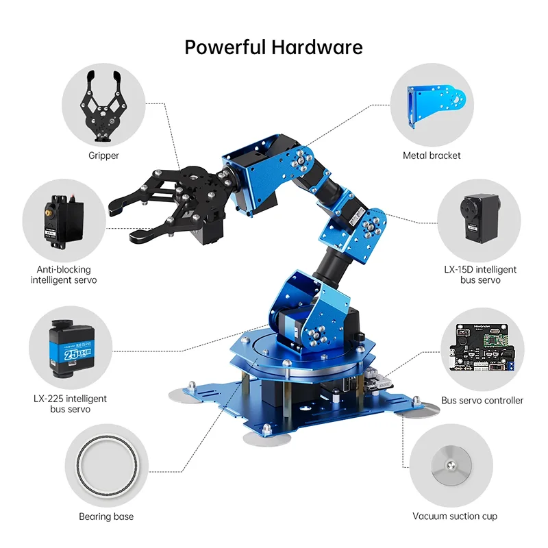 xArm 1S: Hiwonder Intelligent Bus Servo Robotic Arm for Programming in Bangladesh