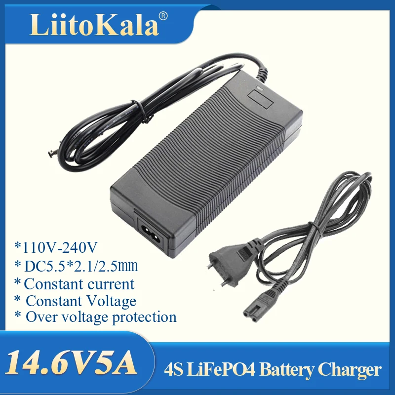 LiitoKala 4S 14.6V 5A LiFePO4 Battery Charger in Bangladesh