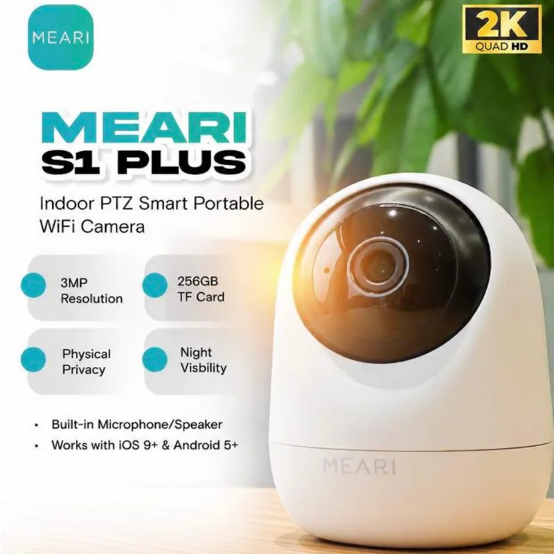 MEARI S1 Plus Indoor PTZ Smart Wifi IP Camera 3MegaPixel 2K