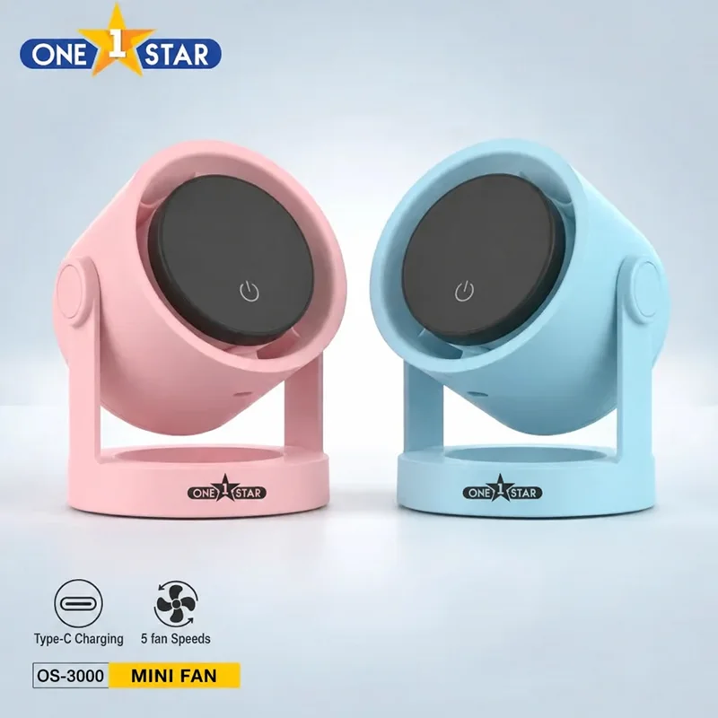 One Star Rechargeable Mini Fan OS 3000
