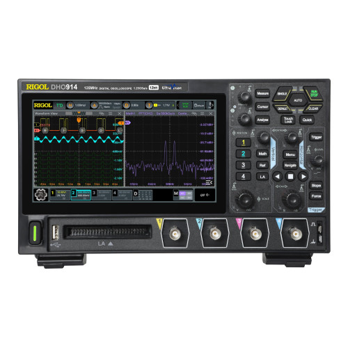Original RIGOL DHO914 Digital Oscilloscope 4 Analog Channels 125 MHz 16 Digital Channels