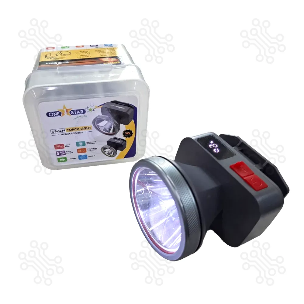 Rechargeable Head Torch Light One Star OS 5234 in Bangladesh