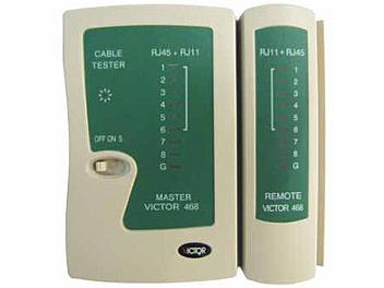 Victor 468 Network LAN Cable Tester Wire Line Finder RJ45 RJ11 RJ12