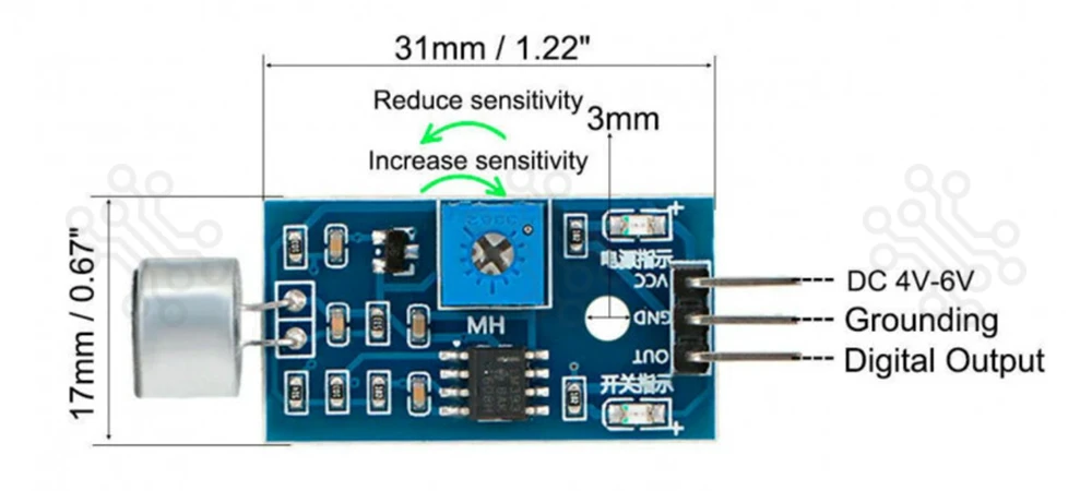 Sound Detection Sensor Module  in Bangladesh