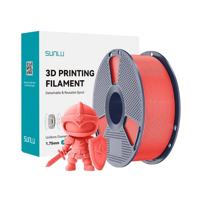 SUNLU PLA+ Red 3D Printer Filament 1.75mm 1kg