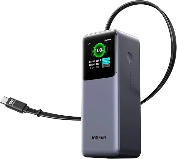 UGREEN 95670B Nexode Smart Display Powerbank 20000mAh 165W CCC Version in Bangladesh