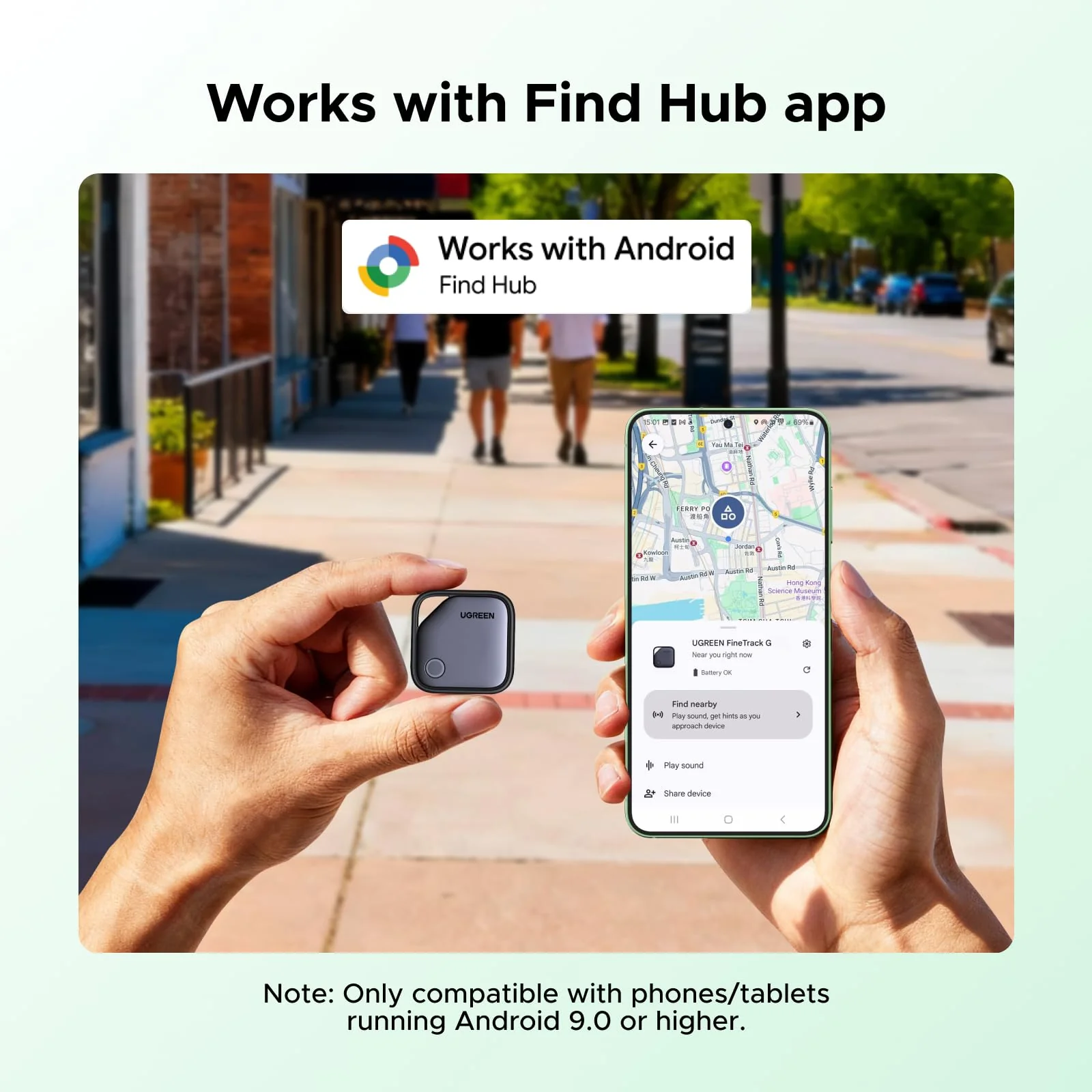UGREEN FineTrack G with Google Find Hub Android Tracker in Bangladesh