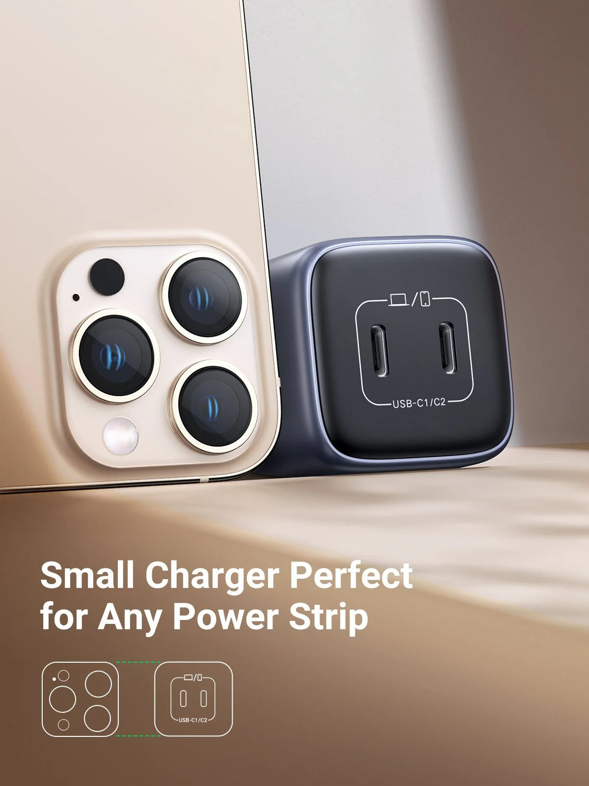 UGREEN Nexode 45W Dual USB-C GaN Fast Charger Adapter in Bangladesh