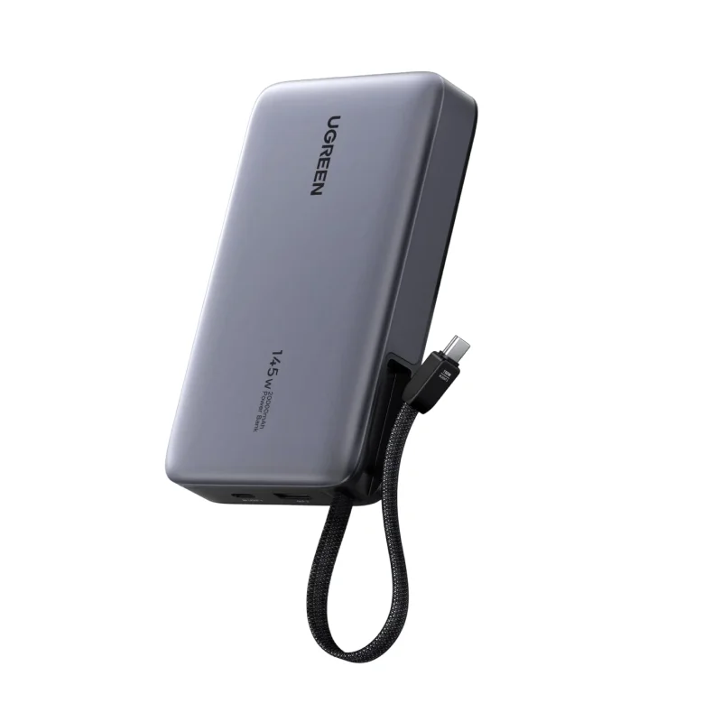 UGREEN Nexode PB551 20000mAh 145W Power Bank with Built-in USB-C Cable