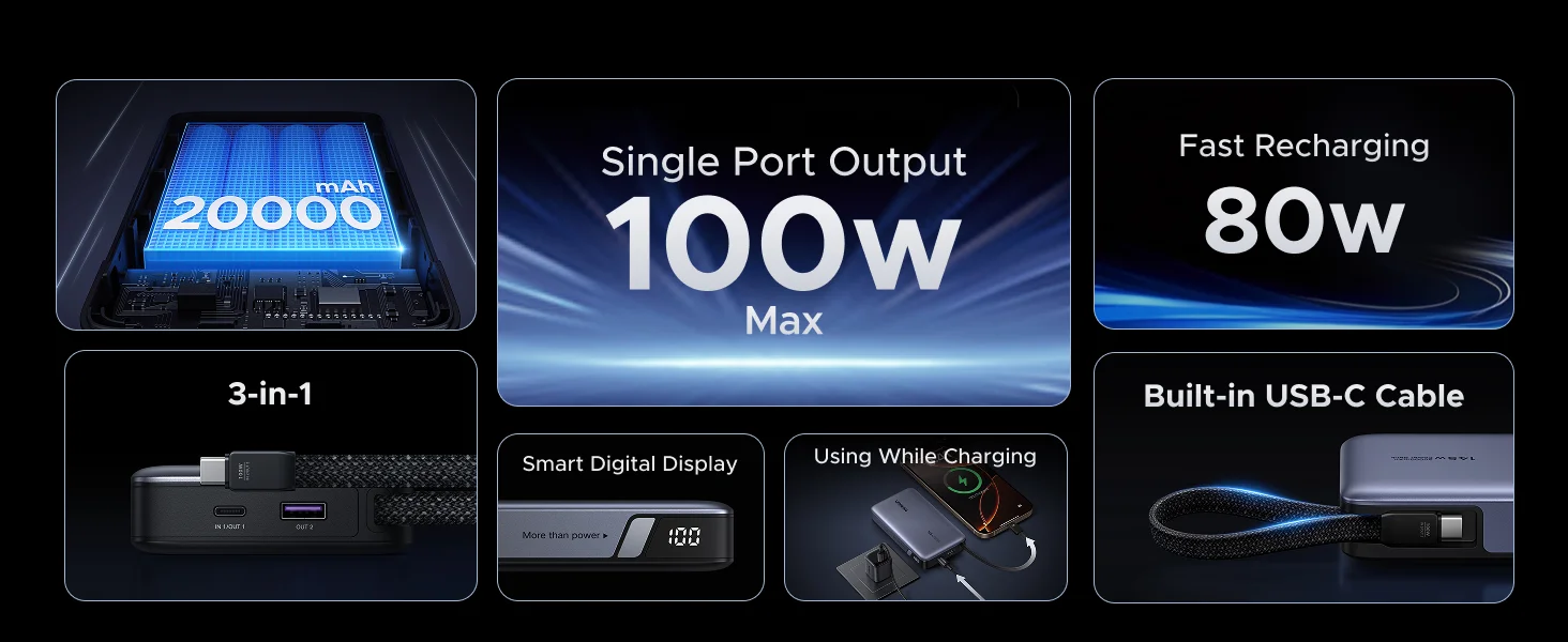 ugreen nexode pb551 20000mah 145w power bank overview