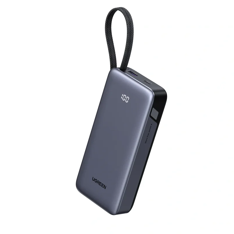 UGREEN PB536 Nexode 20000mAh 45W Power Bank with Built-in Cable