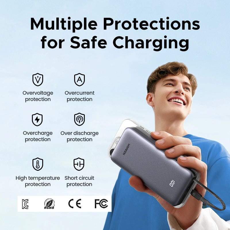 UGREEN PB536 Nexode 20000mAh 45W Power Bank with Built-in Cable in Bangladesh