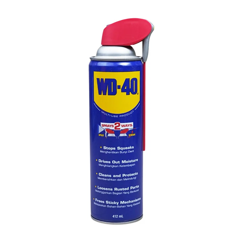 WD 40 Multi Purpose Lubricant & Rust Remover Spray 412ml with Smart Straw