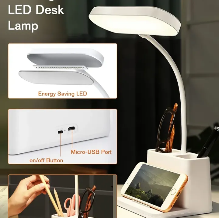 YAGE YG T031C Rechargeable Reading Desk Lamp With Pen Holder in Bangladesh